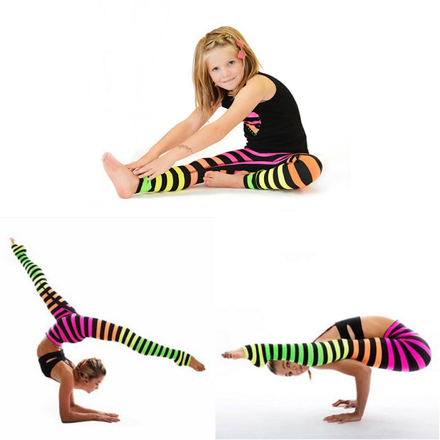 Mother and Daughter Circle Striped Caterpillar Prince Yoga Suit