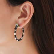 Halloween Creative Beetlejuice Hoop Earrings Sandworm