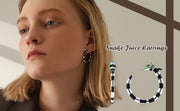 Halloween Creative Beetlejuice Hoop Earrings Sandworm