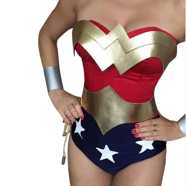 Halloween Vintage Wonder Woman Costume