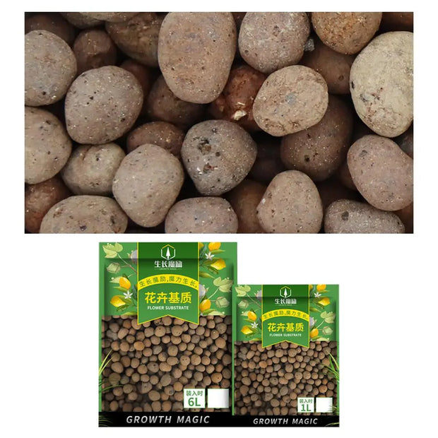 1L Organic Clay Pebbles 100% Natural