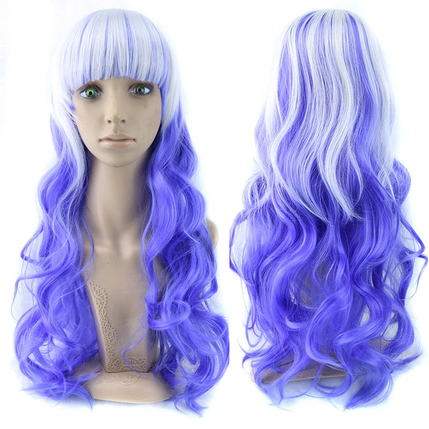 Soowee Long Ombre Rainbow Cosplay Wigs