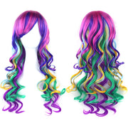 Soowee Long Ombre Rainbow Cosplay Wigs