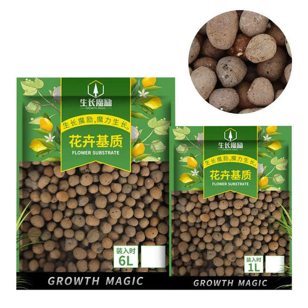 1L Organic Clay Pebbles 100% Natural