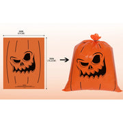 2Pcs Halloween Decor Pumpkin Trash Bags