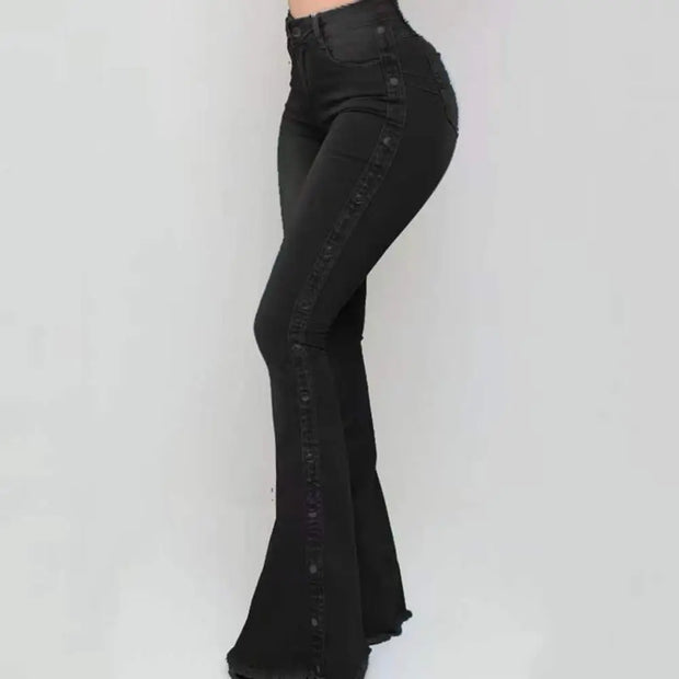 Stylish Denim Skinny Wide Leg Flare Jeans