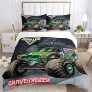 Cartoon Monster Truck Comforter Bedding Sets