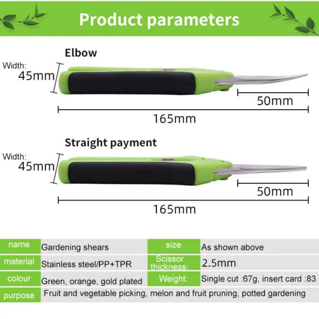 Stainless Steel Garden Pruning Scissors