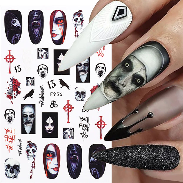 3D Halloween Nail Art Stickers