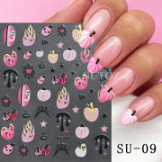 3D Halloween Nail Art Stickers