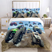 Cartoon Monster Truck Comforter Bedding Sets