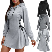 Women Tie Waist Mini Dress