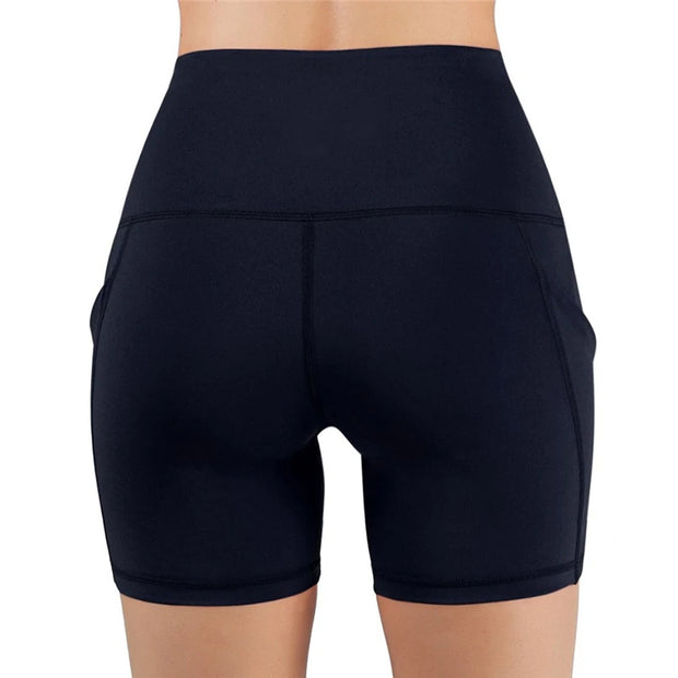 Women High Waist Lifting Yoga Cycling Shorts