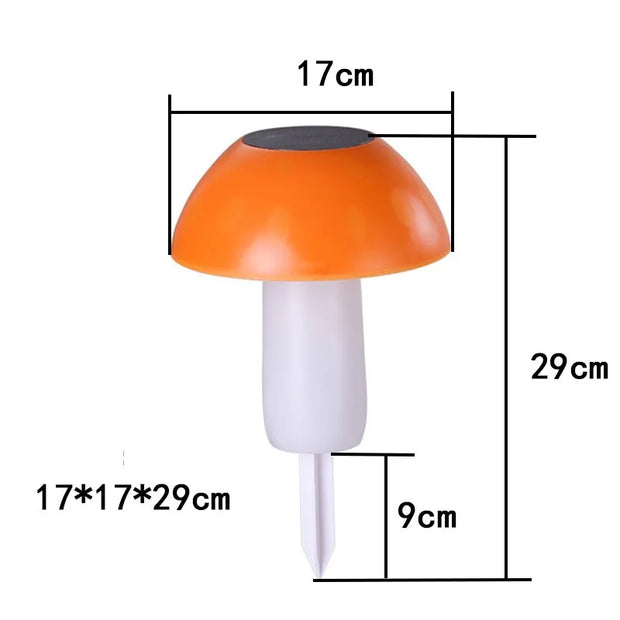 6 Solar Mushroom Lights