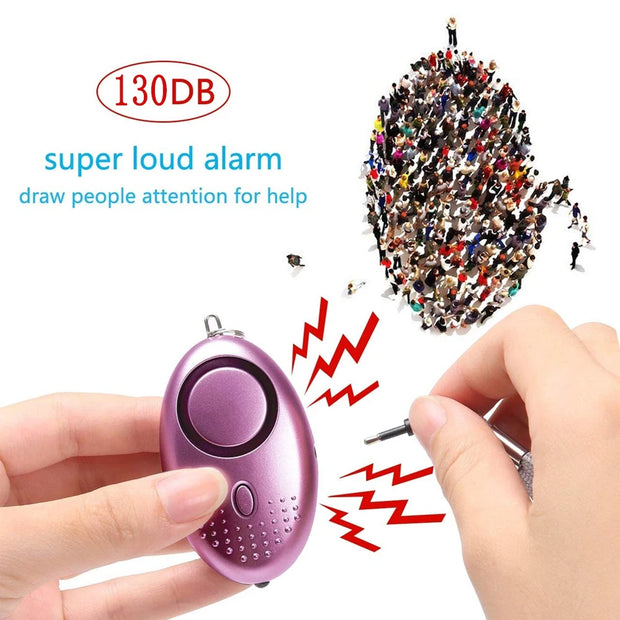 Portable Self Defense Personal Security Alarm Keychain 130DB