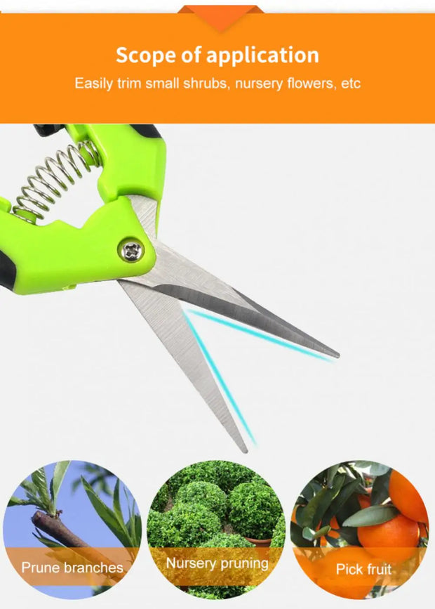 Stainless Steel Garden Pruning Scissors