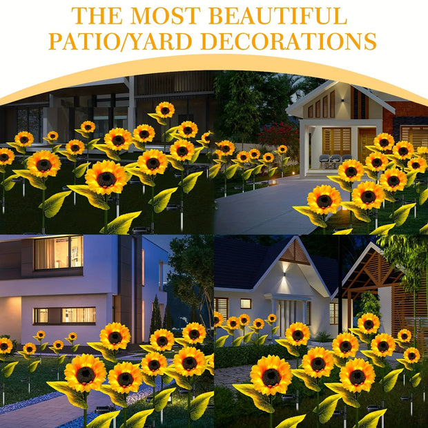 Outdoor Sunflower Solar Lights