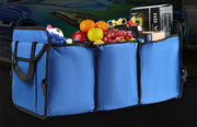 Portable Trunk Storage 3-in-1 Foldable Multi Compartment Organizer w/ Cooler