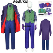 Adult/Kid Joker Cosplay Costume