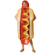 Adult Funny 3D Print Hot Dog Costumes