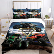 Cartoon Monster Truck Comforter Bedding Sets