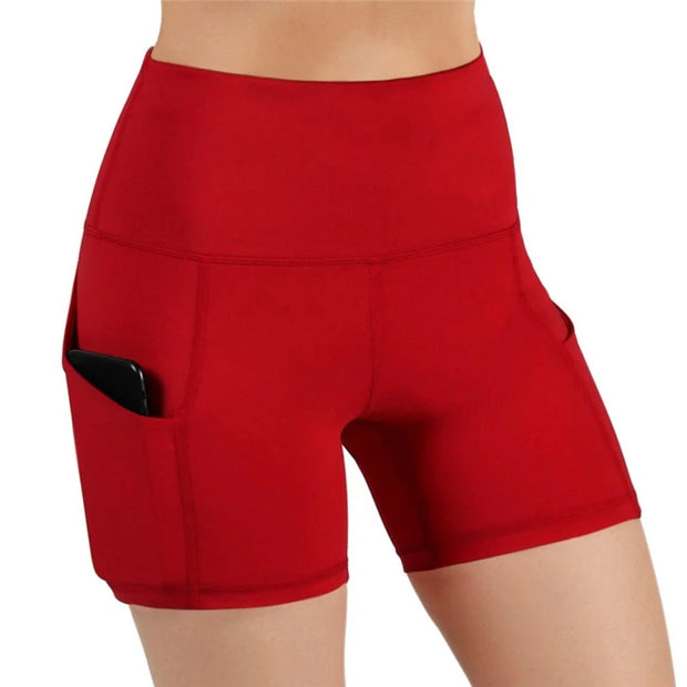 Women High Waist Lifting Yoga Cycling Shorts