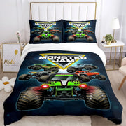 Cartoon Monster Truck Comforter Bedding Sets