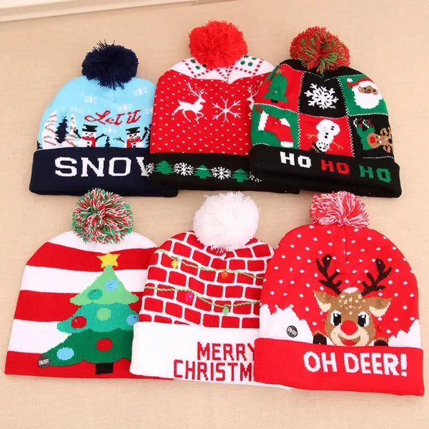 LED Christmas New Year Hats