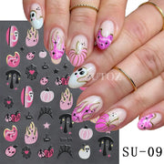 3D Halloween Nail Art Stickers