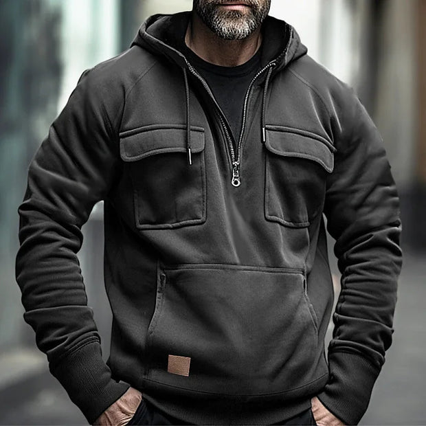 Men's Tactical Half Zipper Hoodies