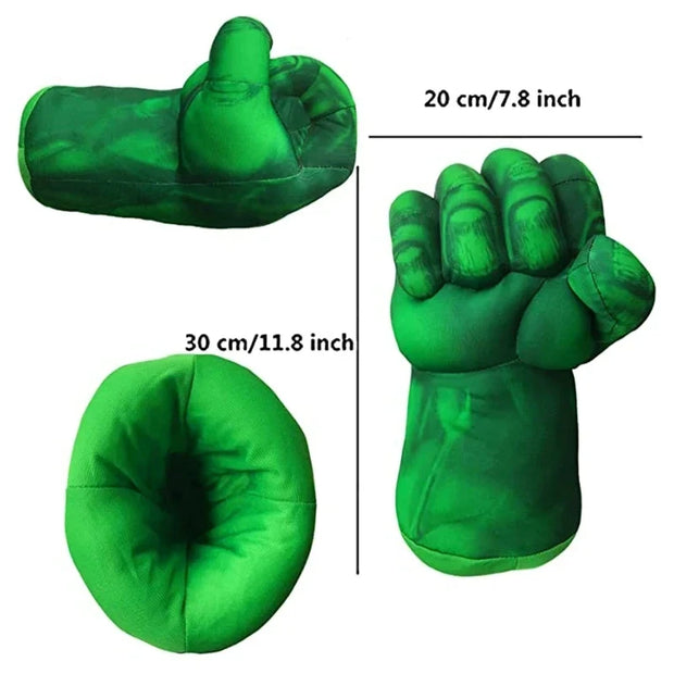 Child Hulk Muscle Costume Superhero Hulk Cosplay Muscle Costume Mask Fist Plush Gloves Child Boys Halloween Christmas Clothes