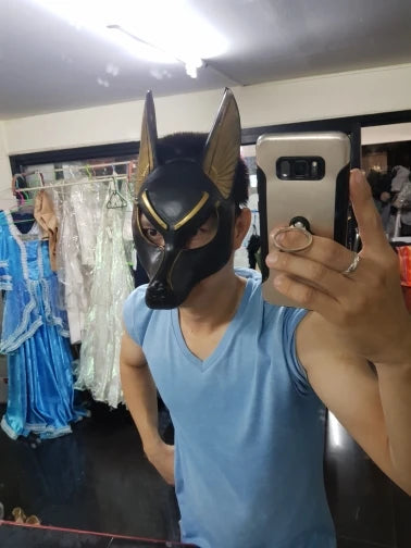 Egyptian Anubis Cosplay Face Mask