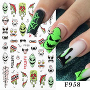 3D Halloween Nail Art Stickers