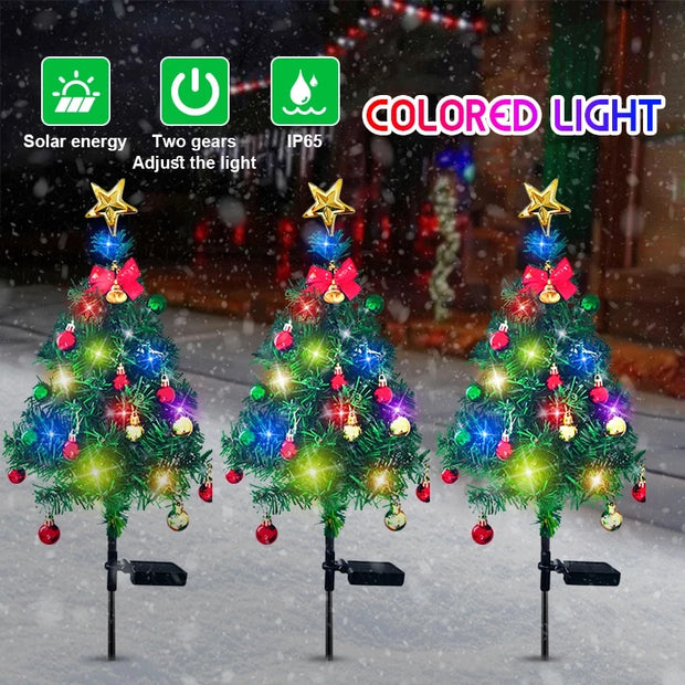 LED Solar Christmas Tree Decor Lights