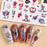 3D Halloween Nail Art Stickers