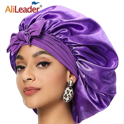 Satin Bonnets w/ Stretchy Tie Band