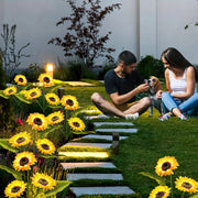 Outdoor Sunflower Solar Lights