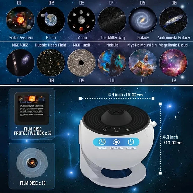 Galaxy Projector 12 in 1 Planetarium Projector