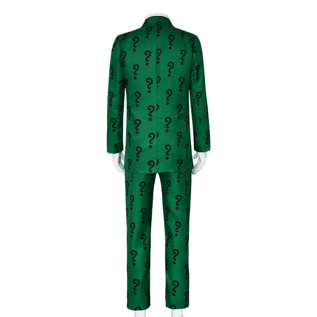 Mens Riddler Cosplay Costume