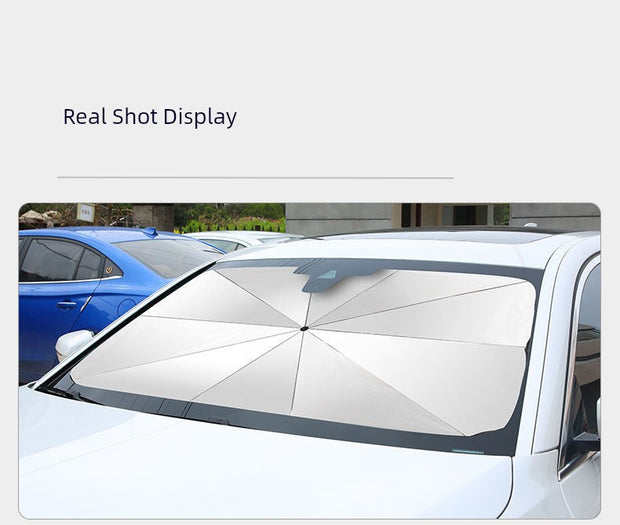 Thickened Foldable Umbrella Type Heat Insulation and Light Blocking Car Windshield Sunshade