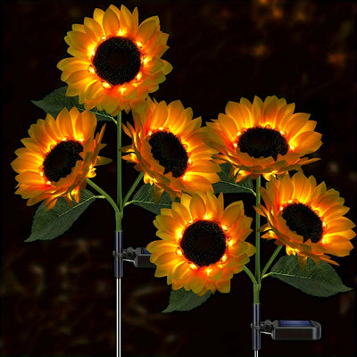 Outdoor Sunflower Solar Lights