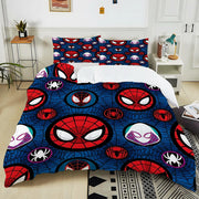 Marvel Spider Man Print Bedding Set 3PC 1 Duvet Cover 2 Pillowcases