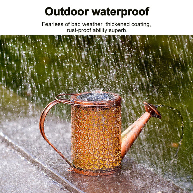 Solar Waterproof Watering Can Light