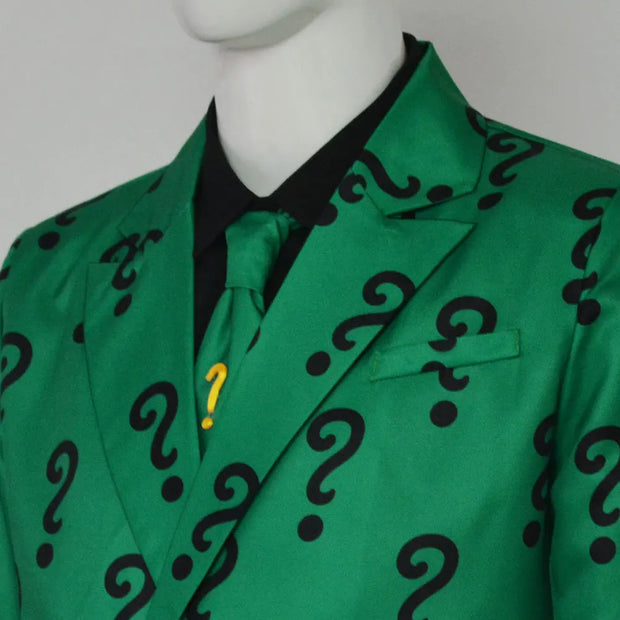 Mens Riddler Cosplay Costume