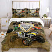 Cartoon Monster Truck Comforter Bedding Sets