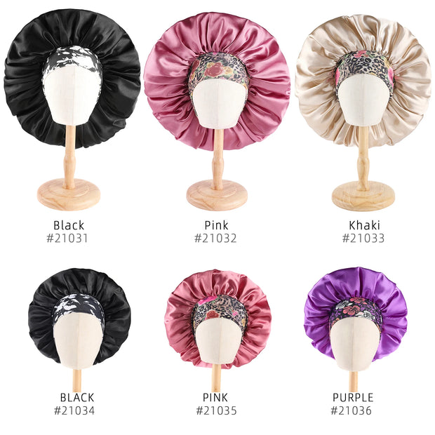 Silk Satin Bonnet Hair Cap