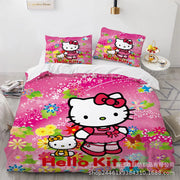 Sanrio Hello Kitty Bedding Sets Comforter 3 Piece Sets