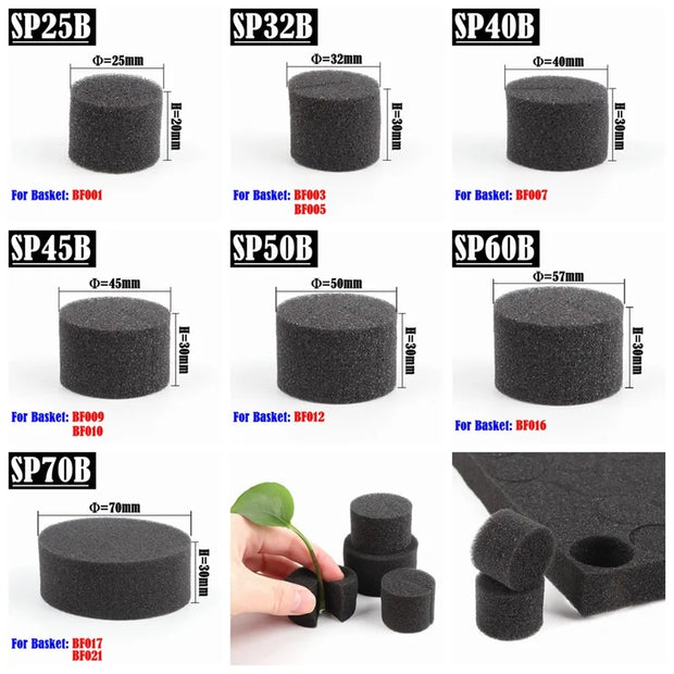 20/100Pcs Black Hydroponic Sponge