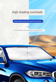 Thickened Foldable Umbrella Type Heat Insulation and Light Blocking Car Windshield Sunshade