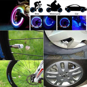 2/4Pcs Car Wheel Air Valve Stem Led Light Caps Cover